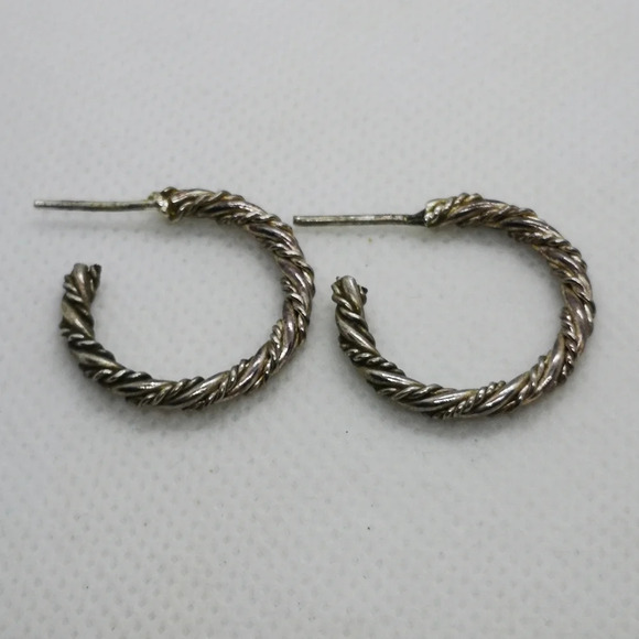 Sterling hoops - Picture 3 of 3